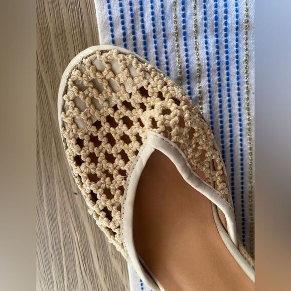 Castañer  Wedge Espadrille Sandals Womens Beige Size EU 38 US 7.5 Open NEW - Picture 9 of 12